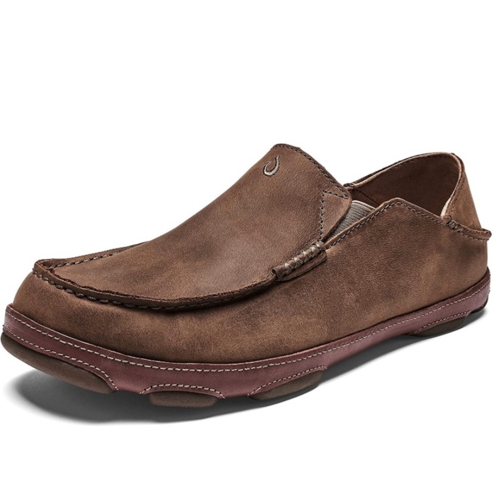 OluKai men’s leather slip on shoes. Brand new in box!